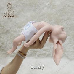 Unpainted 12.2 Elf Reborn Baby Boy Weighted Platinum Silicone Collectible Doll