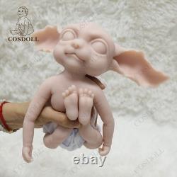 Unpainted 12.2 Elf Reborn Baby Boy Weighted Platinum Silicone Collectible Doll