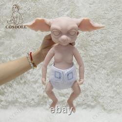 Unpainted 12.2 Elf Reborn Baby Boy Weighted Platinum Silicone Collectible Doll
