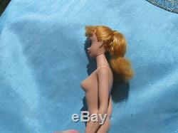 VERY PRETTY Vintage Original Blonde Ponytail Barbie #4, No Green