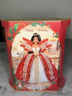 VERY RARE Vintage Barbie 1997 Happy Holidays Green Eyes MISPRINT