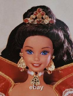 VERY RARE Vintage Barbie 1997 Happy Holidays Green Eyes MISPRINT