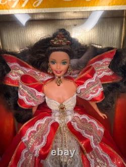 VERY RARE Vintage Barbie 1997 Happy Holidays Green Eyes MISPRINT