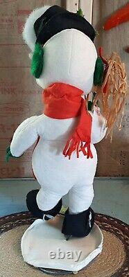 VERY RARE Vintage Mobilitee Annalee Thorndike 21 Doll Snowman with Original Tag