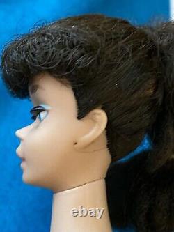 VINTAGE 0850 Barbie Brunette Ponytail doll with stealth dress ORIG STUNNING