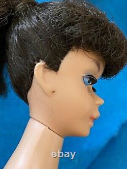 VINTAGE 0850 Barbie Brunette Ponytail doll with stealth dress ORIG STUNNING