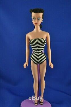 VINTAGE 1960s #4 RAVEN BLACK PONYTAIL BARBIE