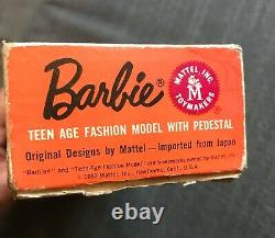 VINTAGE 1962 BLONDE PONYTAIL BARBIE #850 Original Box Plus Bonus Outfit MATTEL