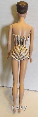 VINTAGE 1963 FASHION QUEEN BARBIE DOLL ORIG SS SWIMSUIT WIGS & WIG STAND