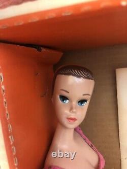 VINTAGE 1964 MISS BARBIE DOLL No Melt Marks! & LAWN SWING MATTEL #1060 In Box