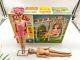Vintage 1964 Miss Barbie Doll Swing Planter Set Bendable Legs Wigs With Box