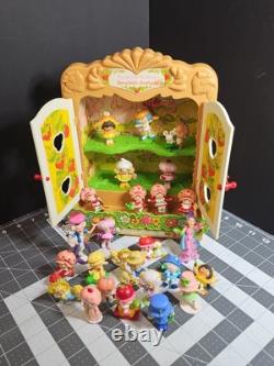 VINTAGE 1981 STRAWBERRY SHORTCAKE BERRY PATCH CARRY CASE & 26 Figures GUC