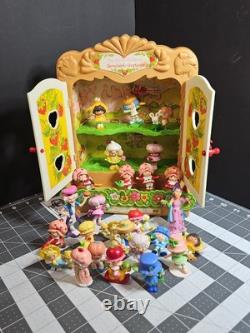VINTAGE 1981 STRAWBERRY SHORTCAKE BERRY PATCH CARRY CASE & 26 Figures GUC