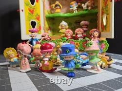 VINTAGE 1981 STRAWBERRY SHORTCAKE BERRY PATCH CARRY CASE & 26 Figures GUC
