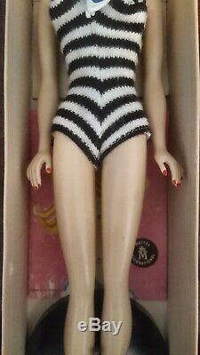 VINTAGE #1 BARBIE DOLL With Orig Stand/box