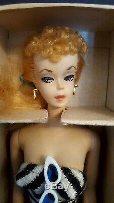 VINTAGE #1 BARBIE DOLL With Orig Stand/box