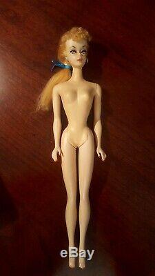 VINTAGE #1 BARBIE DOLL With Orig Stand/box