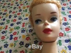 VINTAGE #3 Blonde Ponytail Barbie, Rare Blue Eyeliner, Nipples OSS