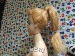 VINTAGE #3 Blonde Ponytail Barbie, Rare Blue Eyeliner, Nipples OSS