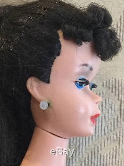 Vintage #4 Solid Body Brunette Raven Ponytail Barbie
