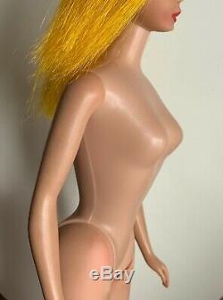 VINTAGE BARBIE 1966 HIGH COLOR MAGIC BLONDE HAIR DOLL #1150 with X STAND