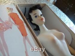 VINTAGE BARBIE #3 BRUNETTE PONYTAIL Doll Box Stand Booklet Great Gift