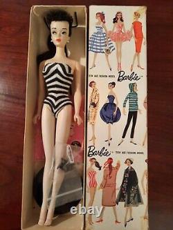 VINTAGE BARBIE #3 BRUNETTE PONYTAIL-T. M Box