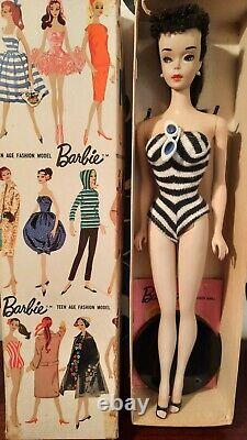 VINTAGE BARBIE #3 BRUNETTE PONYTAIL-T. M Box