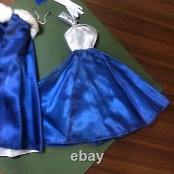 VINTAGE BARBIE CLOTHES AND ACCESSORIES #1617 Midnight Blue 1965, complete