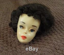 Vintage Barbie Head #3 Brunette Brown Eyeliner Beautiful Face