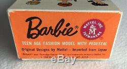 VINTAGE BARBIE PONYTAIL Brunette #850 1961 NRFOB excellent condition rare