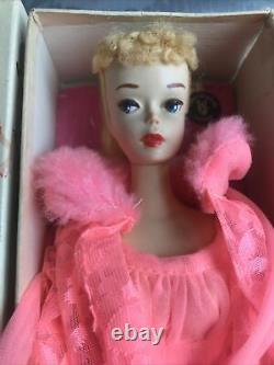 VINTAGE BARBIE PONYTAIL DOLL 3 Ghost White / Mattel