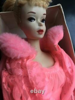 VINTAGE BARBIE PONYTAIL DOLL 3 Ghost White / Mattel
