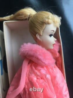 VINTAGE BARBIE PONYTAIL DOLL 3 Ghost White / Mattel