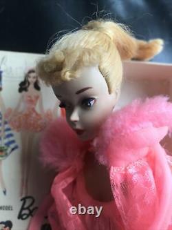 VINTAGE BARBIE PONYTAIL DOLL 3 Ghost White / Mattel