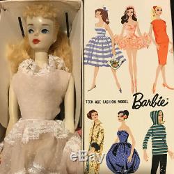 # VINTAGE BARBIE PONYTAIL DOLL 3. WithGAY PARISIENNE BOX / Mattel