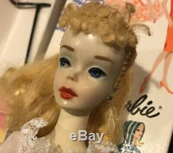 # VINTAGE BARBIE PONYTAIL DOLL 3. WithGAY PARISIENNE BOX / Mattel