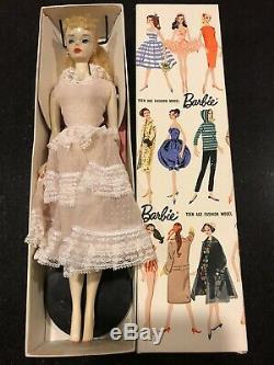 # VINTAGE BARBIE PONYTAIL DOLL 3. WithGAY PARISIENNE BOX / Mattel