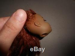 VINTAGE BARBIE RARE BLACK FRANCIE 1ST ISSUE With RED HAIR ORIGINAL 1967 HEAD ONLY