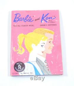 VINTAGE Barbie 1960 1961 Ken Ponytail Black Case Clothing Shoes ULTRA RARE