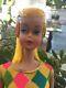 Vintage Color Magic Barbie Doll Lemon Yellow Blonde Hair With Scarf Minty