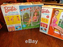 VINTAGE MISS BARBIE WithBOX SWING CLOTHES & ACCESSORIES NO BREAKS WOW