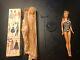 Vintage # Number 4 Barbie Blonde Ponytail 1959 Original Swimsuit And Outfits