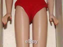 VINTAGE Platinum SWIRL PONYTAIL BARBIE Doll withBOX & stand