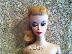 Vintage Stunning 1959 Pale Blonde # 1 Ponytail Barbie Tm 850 Japan Mib