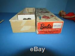 VINTAGE STUNNING ALL ORIGINAL 1964 SWIRL BLONDE PONYTAIL BARBIE DOLL With BOX ECT
