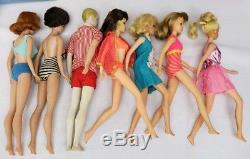 VTG 1960s Barbie Francie Mod Dolls Clothes Shoes Accessories Cases Car Lot