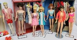 VTG 1960s Barbie Francie Mod Dolls Clothes Shoes Accessories Cases Car Lot