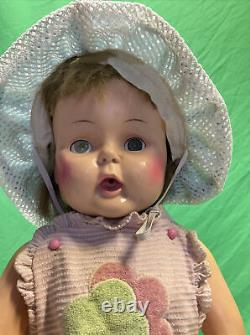 VTG 1964 Horseman 27 inch Girl Doll# TB26 Blue Eye