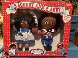VTG 1995 Kenner Hasbro Black African American Raggedy Ann & Andy BNIB